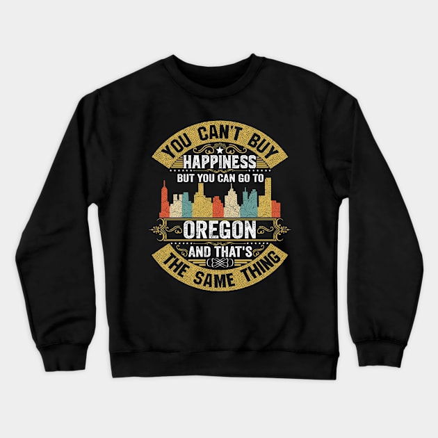 Oregon State Flag I Love Oregon Strong Native Oregon Home Map Crewneck Sweatshirt by BestSellerDesign